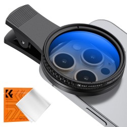 K&F Concept 52mm Clip-on CPL Phone Camera Lens Filter Kit
